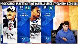 THE 50 GLITCHED PACKS MAKERIGHT! 96 OVERALL LEGENDS GANNON AND VINCENT COMING! | MADDEN 21