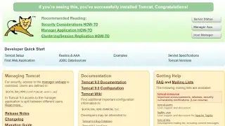 Tomcat 9 web server  Installation windows