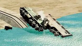 Epic Trains vs Deep Water Crashes #27 &ndash; BeamNG.drive | BeamNG High Speed