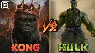Kong Vs Hulk | Superhero Showdown | Monsterverse Vs MCU | BlueIceBear