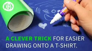 How to Make Drawing Onto a T-shirt Mutch Easier? Stopping Fabric from Stretching.