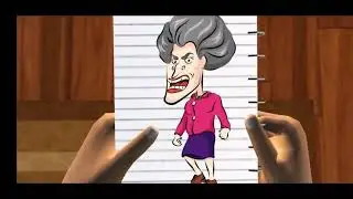Страшная 3D-игра про учителя #видео