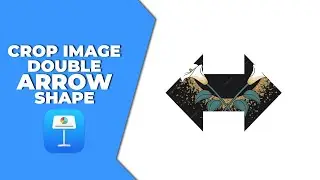 How to crop image in Double Arrow shape keynote