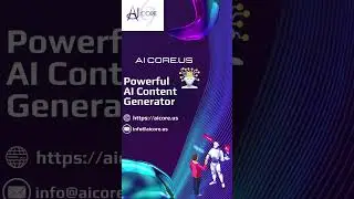 Powerful AI Content Generator | AiCoreUs | #contentcreator #ai #aicore #artificialintelligence #data