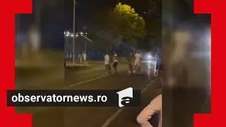 Două clanuri rivale s-au bătut cu bâte şi săbii pe o stradă din Tecuci. Patru persoane, reţinute