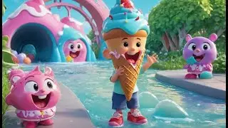 The Ice Cream Bridge Melts Away | Fantasy Rhyme for Kids | Fun Learning Song for Toddlers