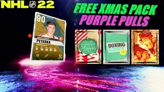 *FREE* CHRISTMAS PACK AND 2 x PURPLE PULL | NHL 22 HUT PACK OPENING #23