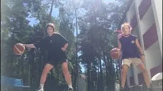 Костючик Мария и  Якимчук Анастасия 12лет, г.Брест@dubl_belarus @belarusbasket
