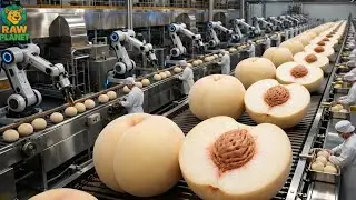 Inside a High-Tech Peach Factory | White Peach Pur&eacute;e Manufacturing Process