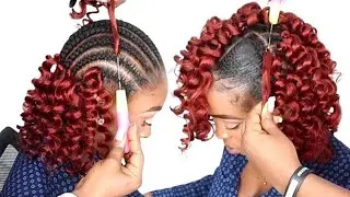 Wow 😲 - simple curly Crochet Braid Hairstyle /$3 Easy Crochet Braid hairstyle using braid extension