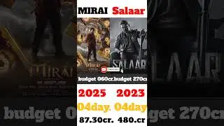 MIRAI vs salaar movie box office collection teja sajja darling prabhas day 5 vs 4 #priyamani