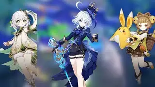 【原神】 無凸ナヒーダ・無凸フリーナ・完凸ヨォーヨ超開花PT｜Ver.6.0 LunaⅠ後半 螺旋12層3間前半戦【Genshin Impact】