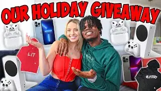 TRICIA & KAM'S BIGGEST HOLIDAY GIVEAWAY EVER! | VLOGMAS DAY 7