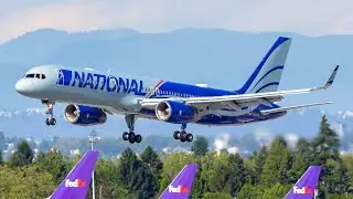 New England Patriots 767 and National 757 at Vancouver YVR
