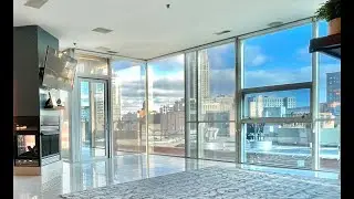 Unit 705, the Pinnacle, 701 West Lakeside Avenue in Downtown Cleveland, exterior views