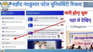 shahid nandkumar patel university result 2023 | snpv result जारी हो गया है #snpv #snpvresult raigarh