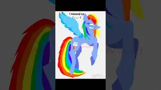 Scraped animation puppet#rainbowdash#lassoart#mlp#speedpaint#mylittlepony#silly#himom
