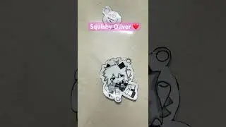 Squishy oliver paper keychain