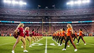 49ers vs Browns Cheerleaders – Stadium Energy Showdown 🔥 | Epic NFL Halftime Performance 4K