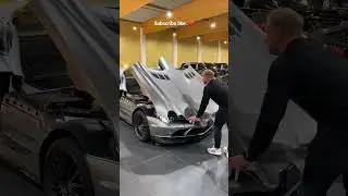 Mercedes Mclaren SLR 🔥 perfect hood with butterfly doors..❤️ #mercedes #amg #shorts