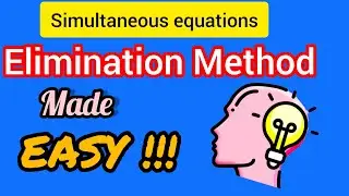 Elimination Method | Solve Simultaneous Equations Fast (SHS / High School Math Tutorial)