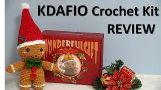 Gingerbread Man Crochet Kit by KDAFIO Unboxing and  REVIEW - So much Fun - SO CUTE