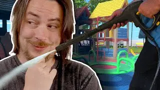 Get your dad. We need to kiss him. | Power Wash Simulator PART 2