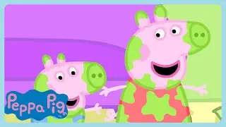 Peppa Pig - Green Paint Mess | WildBrain Zoo | Cartoons for Children