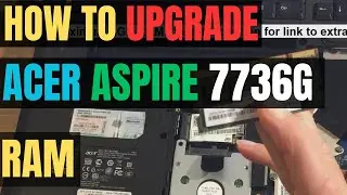 How To UPGRADE Acer Aspire 7736G Laptop RAM