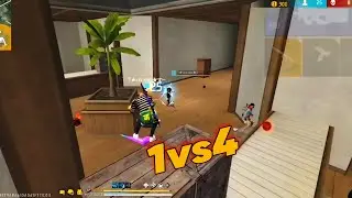 Free Fire br rank 1vs4? gameplay video 😮 | Garena Free Fire max | OP GAMING 