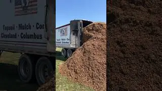 CRAZY MULCH DELIVERY #construction #mulch