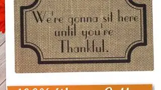 Thanksgiving Placemats &ldquo;Family Drama&rdquo; Fall Home Decor