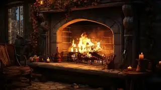 Ultimate Winter Serenity and Cozy with a Relaxing Blizzard, Fireplace Crackling, Howling Wind Sounds