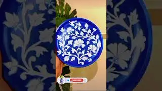 Blue pottery Art #bluepottery #artwork #ytshort #shortvideo #handmade #viralshorts