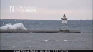 Rescuer shares story of woman swept off Grand Marais pier into Lake Superior