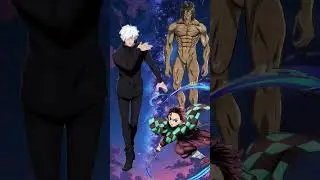 Tanjiro & Eren VS Gojo #eren #vs #gojo