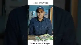 Real Viva-voce || National University || English Department