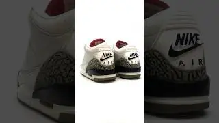 Upgraded these White Cement 3s from Jumpman to Nike Air back #nikeair #nike  #back tabs #restoration