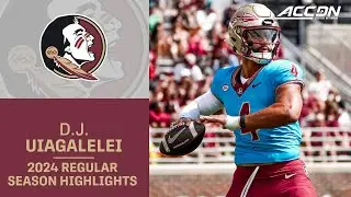 D.J. Uiagalelei 2024 Regular Season Highlights | Florida State Quarterback