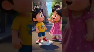 Spin Out 😂 | Funny Boy & Girl Comedy Short | 3D Cartoon Animation #shorts #ytshorts