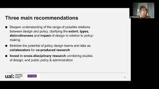 AHRC Design and Policy Research Network Report Launch, November 2023