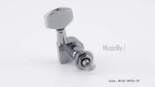 Musiclily Basic R15A 3R3L 15:1 Sealed Machine Heads Tuners Tuning Pegs with Keystone Button 360 show