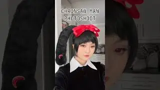 A look behind the scenes: Chainsaw Man Photoshoot! #chainsawman #cosplay #behindthescenes