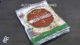 How to Multipack Pizza Crusts with Sustainable Banding | ATS US-2000 Banding Machine in Action
