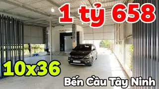 Nhà rộng 10x36 cách đường nhựa 30m giá 1 tỷ 658 triệu ở Bến Cầu Tây Ninh cách TPHCM 60km