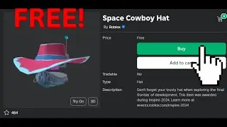 HOW TO GET THE NEW SPACE COWBOY HAT! (Roblox Inspire 2024)