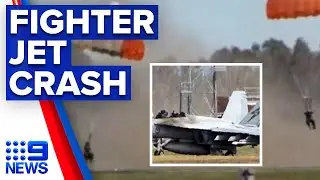 Fighter jet involved in crash at Queensland air base | 9 News Australia
