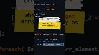 Fixed Array Exception: Attempt to read property on array Laravel  #laravel  #codingshorts #error