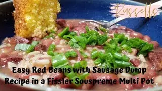 Easy Red Beans with Sausage Dump Recipe in a Fissler Souspreme Multi Pot || Homeschool Mom
