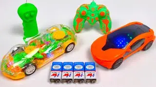 Unboxing Transparent 3D Lights Rc Gears Car, Remote Control Car, Rc Gears Car, 3D Lights Rc Car
